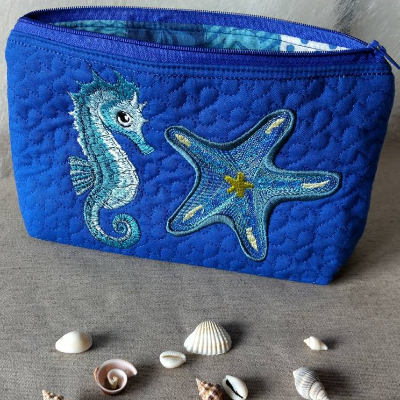 Maritimes Sommerspecial: 10 Stickdateien für 10x10cm – Seepferdchen, Anker & mehr