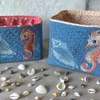 Maritimes Sommerspecial: 10 Stickdateien für 10x10cm – Seepferdchen, Anker & mehr Bild 2