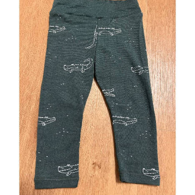  Wolle/Seide Leggings Größe  74 Krokodil