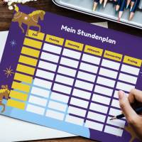 Stundenplan Pferd A4  als  PDF-Datei Bild 4