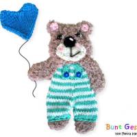 Bär, gestrickte Applikation, Bär Applikation, Tierapplikation, Applikation für Pullover, Aufnäher (€17.45)