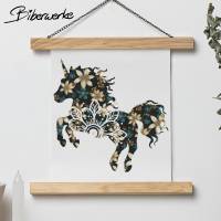 Einhorn mit Blume SVG DXF für Plotter - auch zum Drucken oder sublimieren - Plotterdatei Biberwerke Bild 5