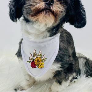 Stickdatei florale Hundepfote mit Kralle in 6 Größen, Maschinenstickerei, Stickmuster mit Hundemotiv Bild 7