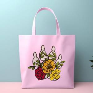 Stickdatei florale Hundepfote mit Kralle in 6 Größen, Maschinenstickerei, Stickmuster mit Hundemotiv Bild 9