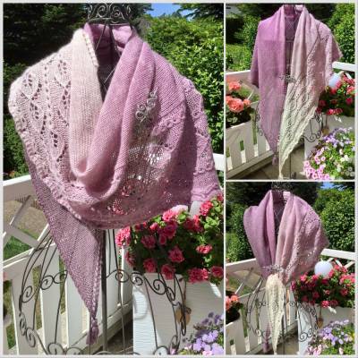 Lacetuch *KATIA* gestricktes Schultertuch im Farbverlauf