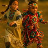 Powwow-Tanz mit Vielfalt - Kinder Bild 1