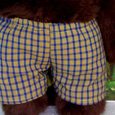 Kleidung Boxershort Badehose gelb passend für Äffchen Bär Teddybär 45 cm Neu