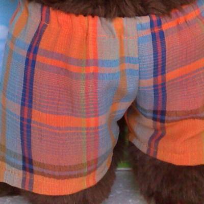 Kleidung Boxershort Badehose orange passend für Äffchen Bär Teddybär 45 cm Neu
