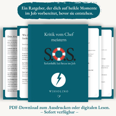 S.O.S. – Kritik vom Chef meistern: Souverän kommunizieren & gelassen bleiben im Job (PDF-Ratgeber)