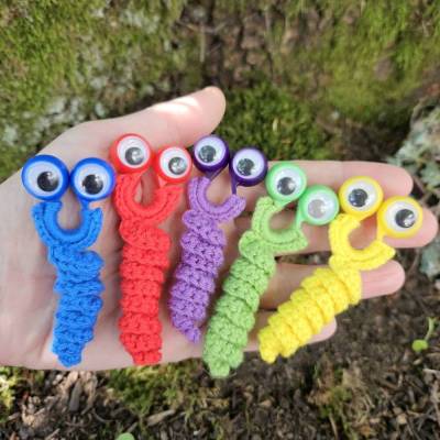 Häkelanleitung für ,,Glubschi Wurmy's