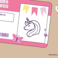 Magische Einhorn-Ausweise – Kreative Mitgebsel für Kinderfeste Bild 4
