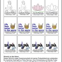 Relax Time Stickdateien – 20 Wellness- & Sauna-Motive ab 10x10 cm für Handtücher & Taschen Bild 5