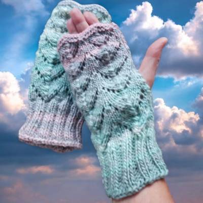 Handstulpen, gestrickte Handarbeit