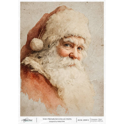 Reispapier-THE PREMIUM COLLECTION-Decoupage-Vintage Santa-Weihnachten-200612