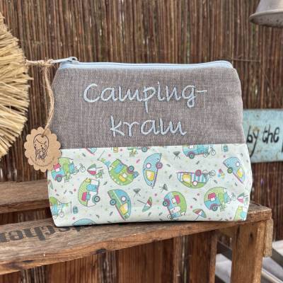 Große Camping Kram Tasche // Schminktäschchen // Kosmetiktasche // Kulturbeutel // Schminktasche // Reiseapothek