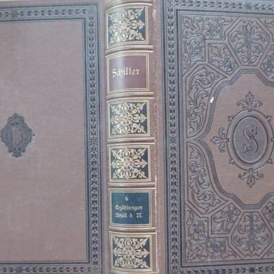 Meyers Klassiker: Schillers Werke Band 6 – Der Verbrecher aus verlorener Ehre, Prachtband um 1900