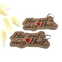 Stickdatei ITH Anhänger Hör auf dein Herz Bild 2