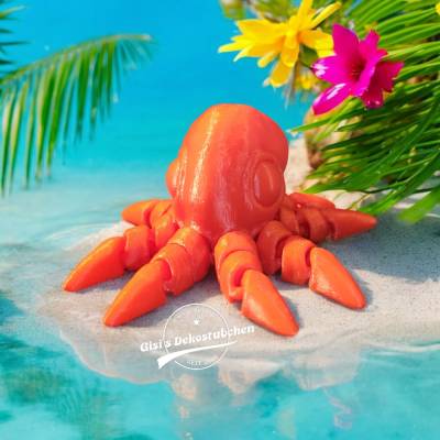 Octopus Krake voll beweglich viele Farben