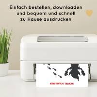 Wichtel Schablonen zum Ausdrucken mit Wichteln und Fußspuren, Wichtelstreiche Zubehör Bild 5