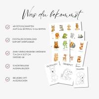 Tier Gefühlskarten für Kinder, Gefühle Kinder, Montessori Lernkarten, Emotionskarten zum ausdrucken Bild 2