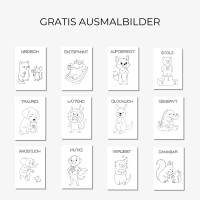 Tier Gefühlskarten für Kinder, Gefühle Kinder, Montessori Lernkarten, Emotionskarten zum ausdrucken Bild 3