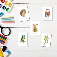 Tier Gefühlskarten für Kinder, Gefühle Kinder, Montessori Lernkarten, Emotionskarten zum ausdrucken Bild 4