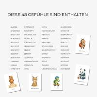 Tier Gefühlskarten für Kinder, Gefühle Kinder, Montessori Lernkarten, Emotionskarten zum ausdrucken Bild 5
