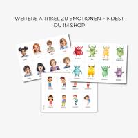 Tier Gefühlskarten für Kinder, Gefühle Kinder, Montessori Lernkarten, Emotionskarten zum ausdrucken Bild 6