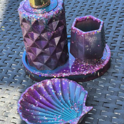 Badezimmerset 4-teilig purple