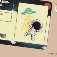 Weltraum-Abenteuer für Kinder: Personalisierte Ausweise zum Ausdrucken für unvergessliche Universum-Feiern Bild 3