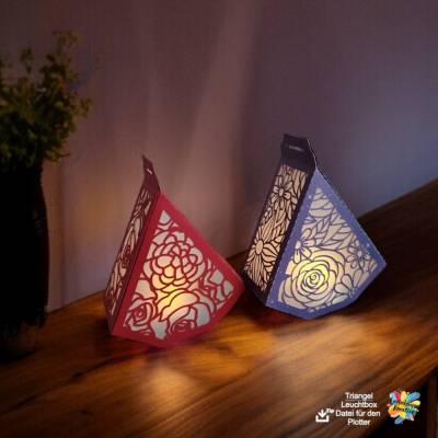 Plotterdatei Triangel Leuchtbox – SVG & DXF, Brother, Cricut | Kreative LED Deko