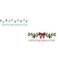 Weihnachtsgirlande Frohe Weihnachten Bundle PNG SVG Datei - Download Plotterdatei Plotter File - Christmas garland Bild 1