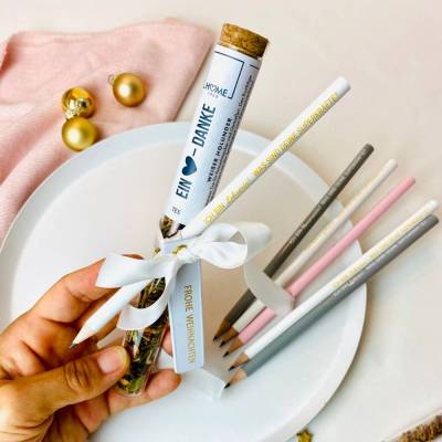 Weißer Holunder Früchtetee 12g im Reagenzglas – Ein herzliches Dankeschön für Lehrer, Erzieher & Kita-Team