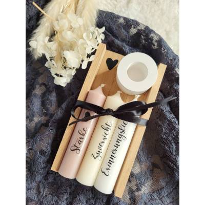 Trauerkerzen Set Nimm dir was du brauchst – Erinnerungslicht Beerdigung Trostlicht Geschenk