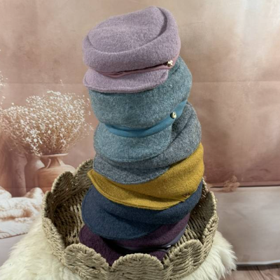 Michelmütze aus Walk für Kinder mit elastischem Bund KU 39 - 59