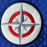 Windrose Applikation Stickdatei 10x10cm Bild 1