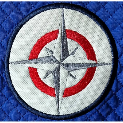 Windrose Applikation Stickdatei 10x10cm