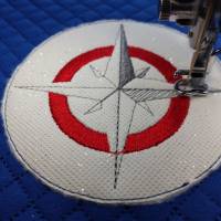 Windrose Applikation Stickdatei 10x10cm Bild 2