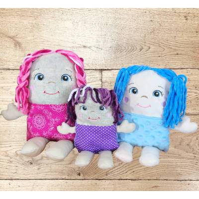 Stickdatei Stoffpuppe Mina Puppe In the Hoop Design by Jasmina Set 2567