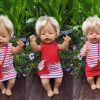 Stickdatei Set Sommer Puppenkleidung für 43cm Baby Puppe – Rock, Oberteil & Tasche von Design-by-Jasmina Bild 5