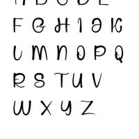 Kreuzstich Vorlage Alphabet Groß- und Kleinbuchstaben und Zahlen für Handstickerei Bild 1