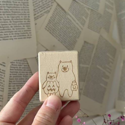 Bärchen Stempel Halloween Bärchen – Handgezeichneter Stempel für kreative DIY-Projekte