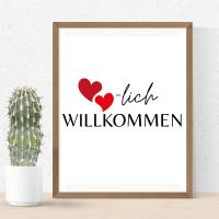 Herzlich Willkommen Bundle PNG SVG Datei - Download Plotterdatei Plotter File - Home Zuhause Liebe Familie Love Bild 4