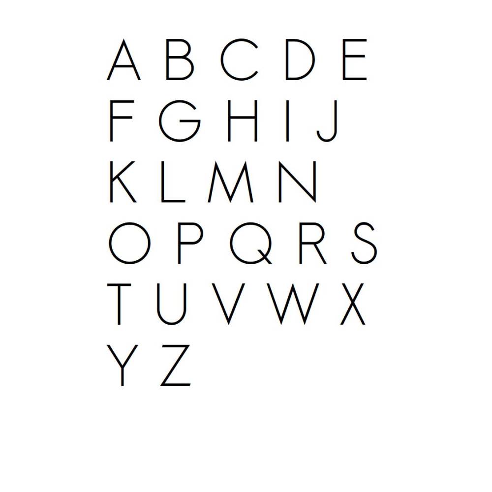 Kreuzstich Vorlage Alphabet Druckschrift Groß- und Kleinbuchstaben für Handstickerei Bild 1