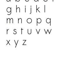 Kreuzstich Vorlage Alphabet Druckschrift Groß- und Kleinbuchstaben für Handstickerei Bild 2