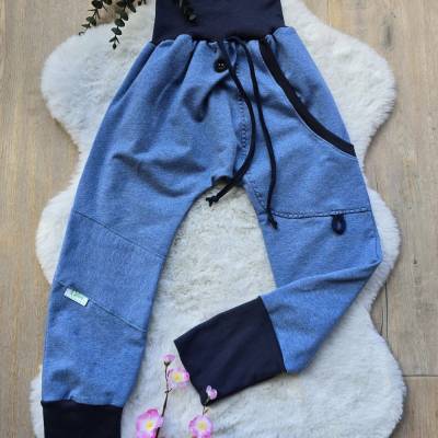 Sweat Pumphose Gr.122-128 Pants Kinderhose Übergang Baggytasche