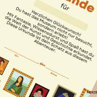 Personalisierte Kinderurkunde Museum – Geschenk & Andenken für kleine Entdecker DIN A4 PDF Bild 6