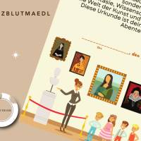 Personalisierte Kinderurkunde Museum – Geschenk & Andenken für kleine Entdecker DIN A4 PDF Bild 8