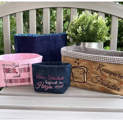 Stickdatei Blanko Utensilo & Frühstücks Utensilo ITH ab 13x18 – 4 Varianten, 13 Dateien, Rohlinge