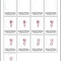 Stickdatei Blanko Utensilo & Frühstücks Utensilo ITH ab 13x18 – 4 Varianten, 13 Dateien, Rohlinge Bild 3